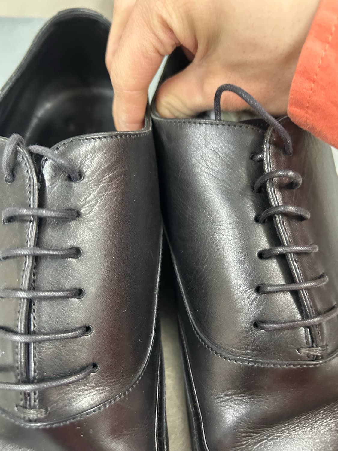 에르메네질도 제냐 레더 로퍼 블랙 uk11 상품이미지8