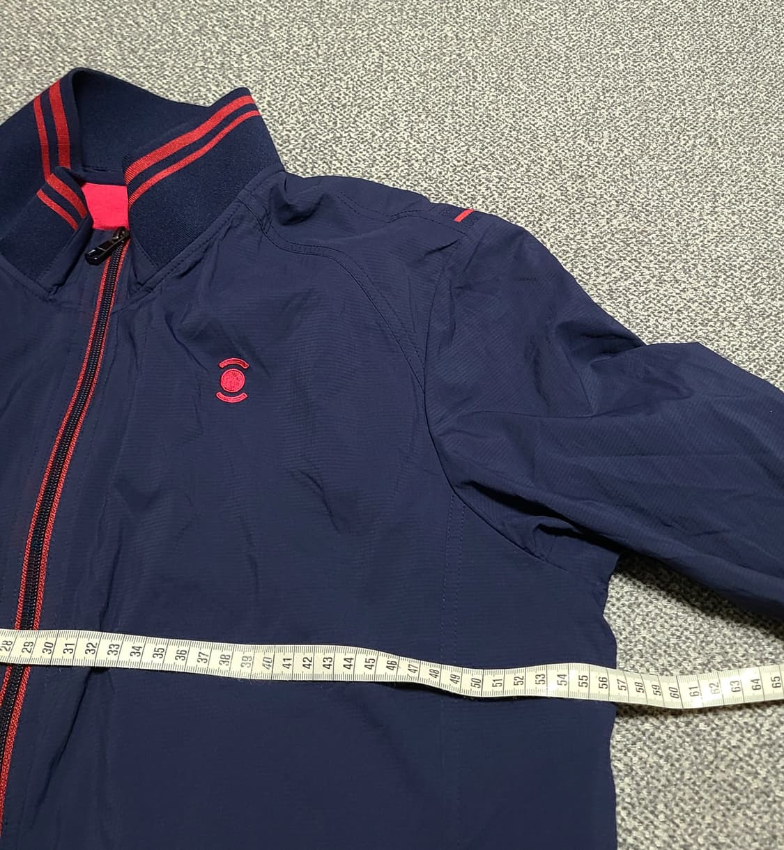 W.ANGLE 남성  베스트  내피   바람막이 자켓 105 네이비/레드 상품이미지3