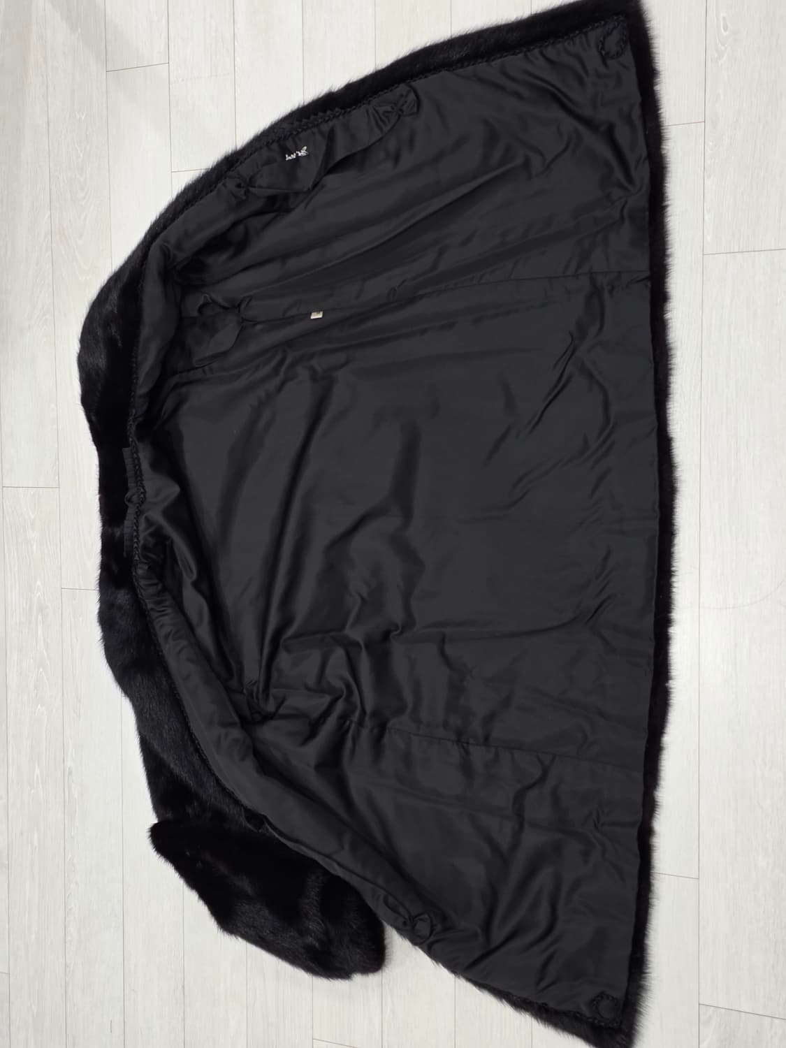 리얼 통밍크 밍크코트  하이넥 블랙코트 빈티지 상품이미지8