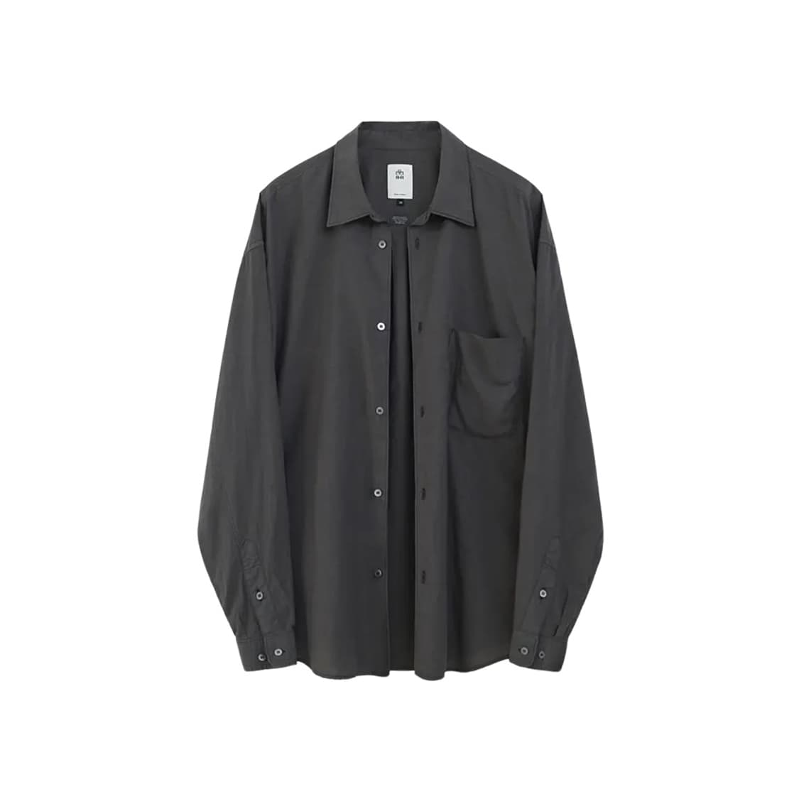 3) 폴리테루 텐코 셔츠 Dyed deep charcoal 상품이미지1