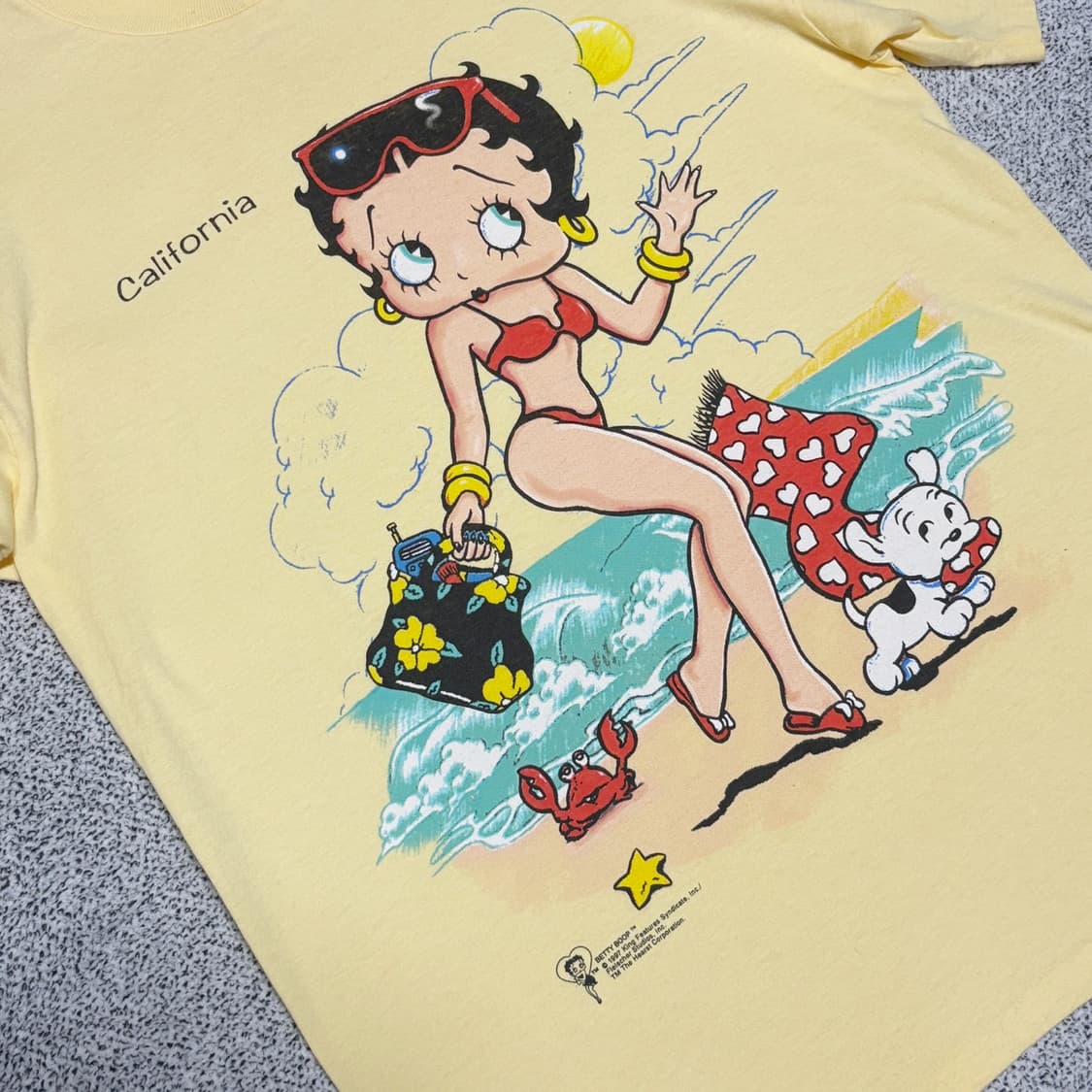 90s 베티 붑 빈티지 캘리포니아 티셔츠 Made in USA 상품이미지2