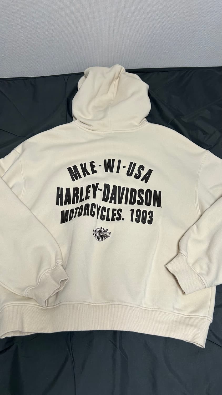 할리데이비슨 후드티 크림 (M) 상품이미지4