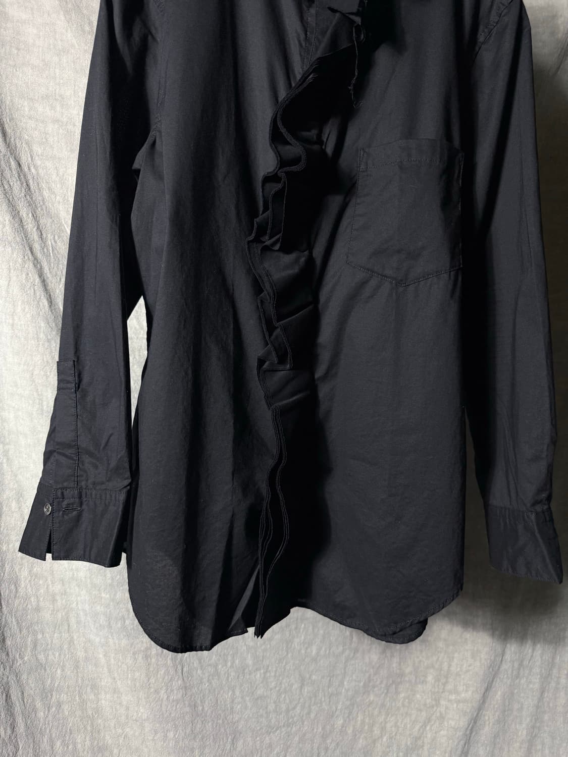 Yohji Yamamoto Y's Ruffle Button Shirt   상품이미지3