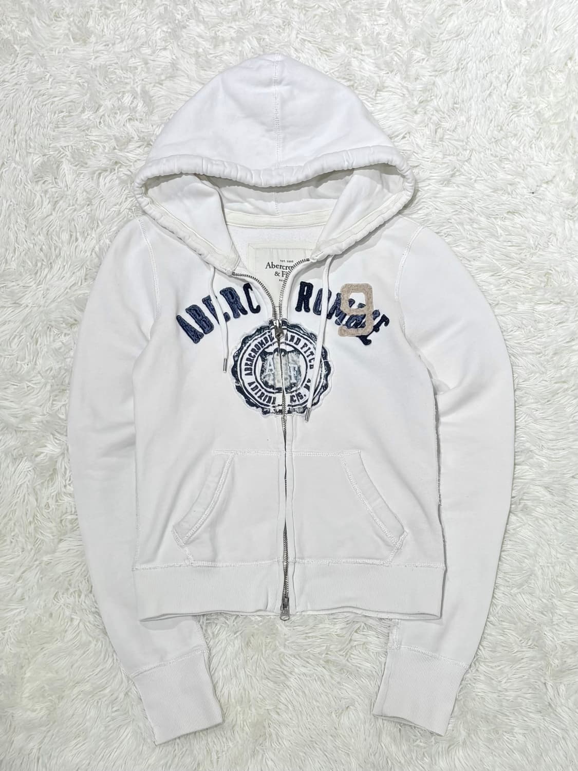 아베크롬비 화이트 투웨이 후드집업 상품이미지4