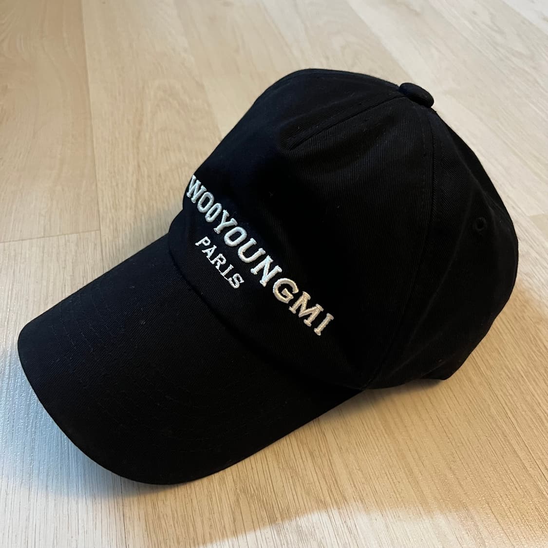 우영미 자수 볼캡 블랙 상품이미지2