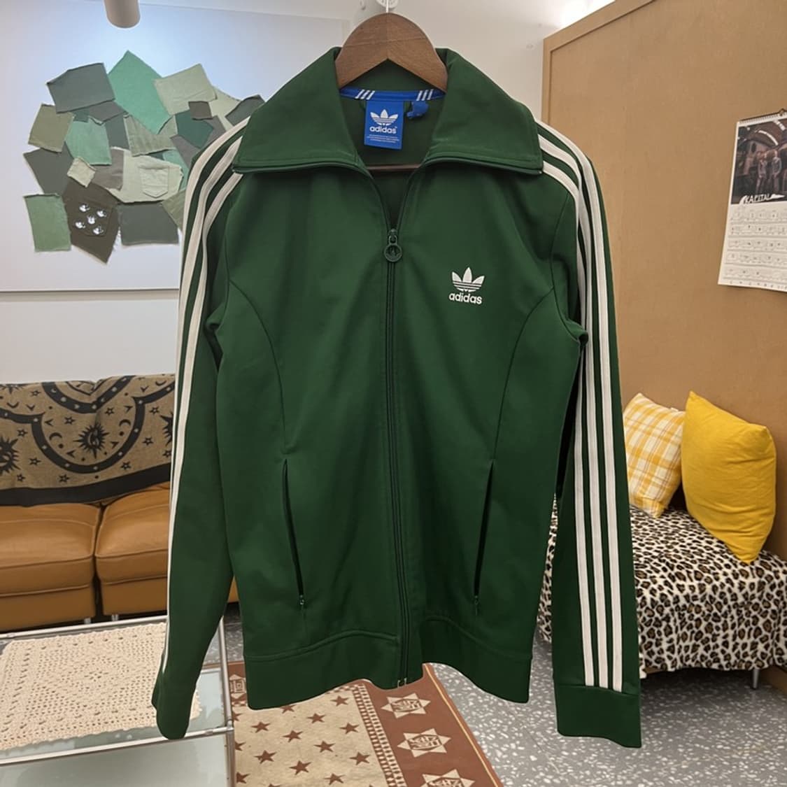 아디다스 빈티지 레트로 Y2K 유로파 그린 져지 집업 100 C09958 상품이미지3