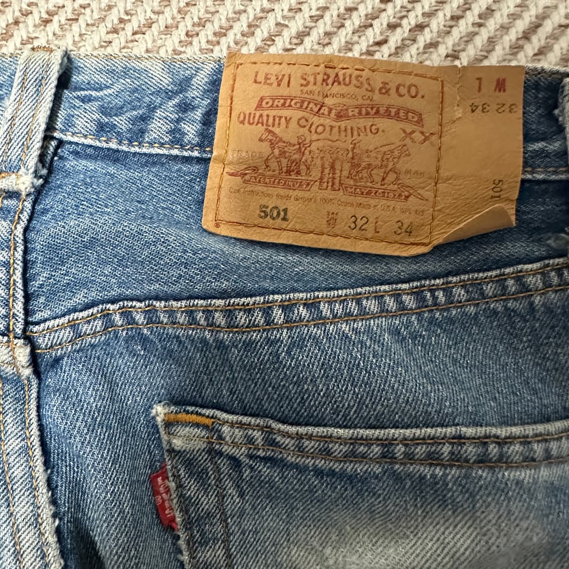 LEVI'S 501 90's usa made jeans 상품이미지3