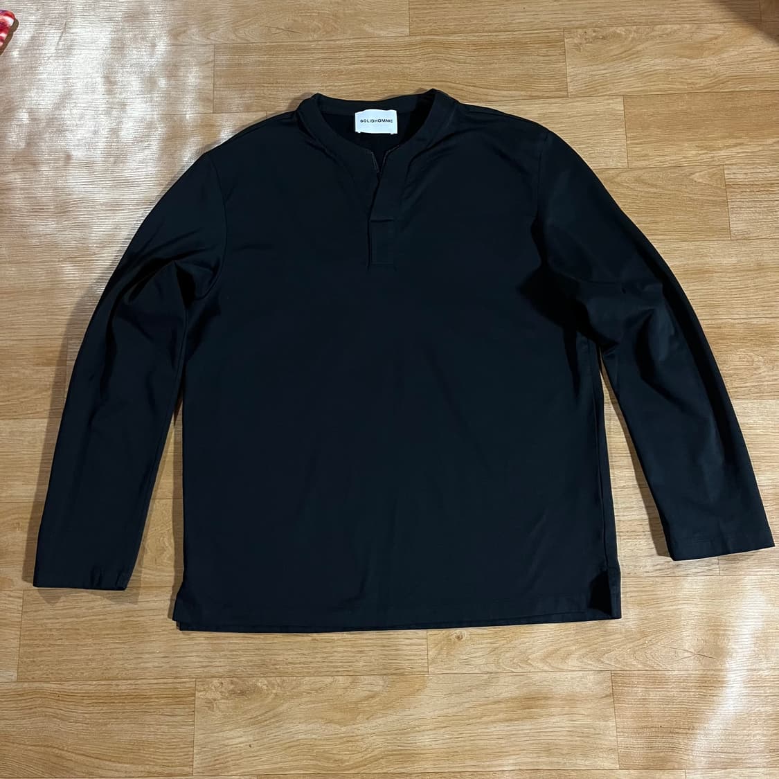 [105] 솔리드옴므 헨리넥 롱슬리브 상품이미지1