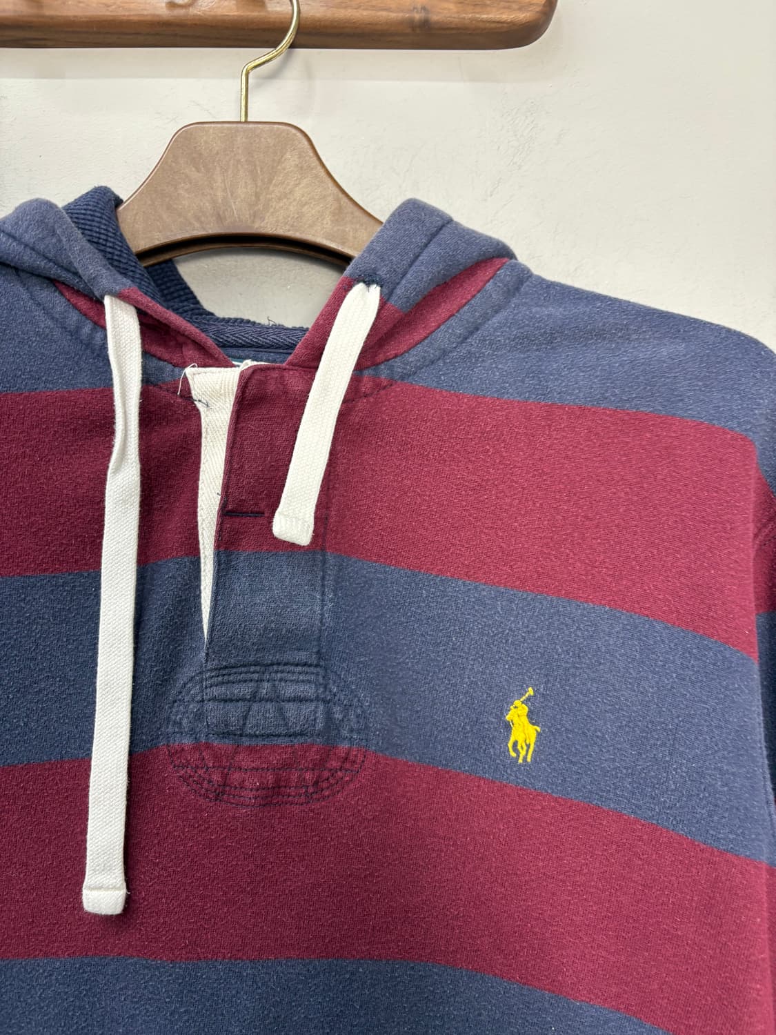 폴로랄프로렌 포니로고 스트라이프 후드럭비셔츠 A2968 상품이미지3