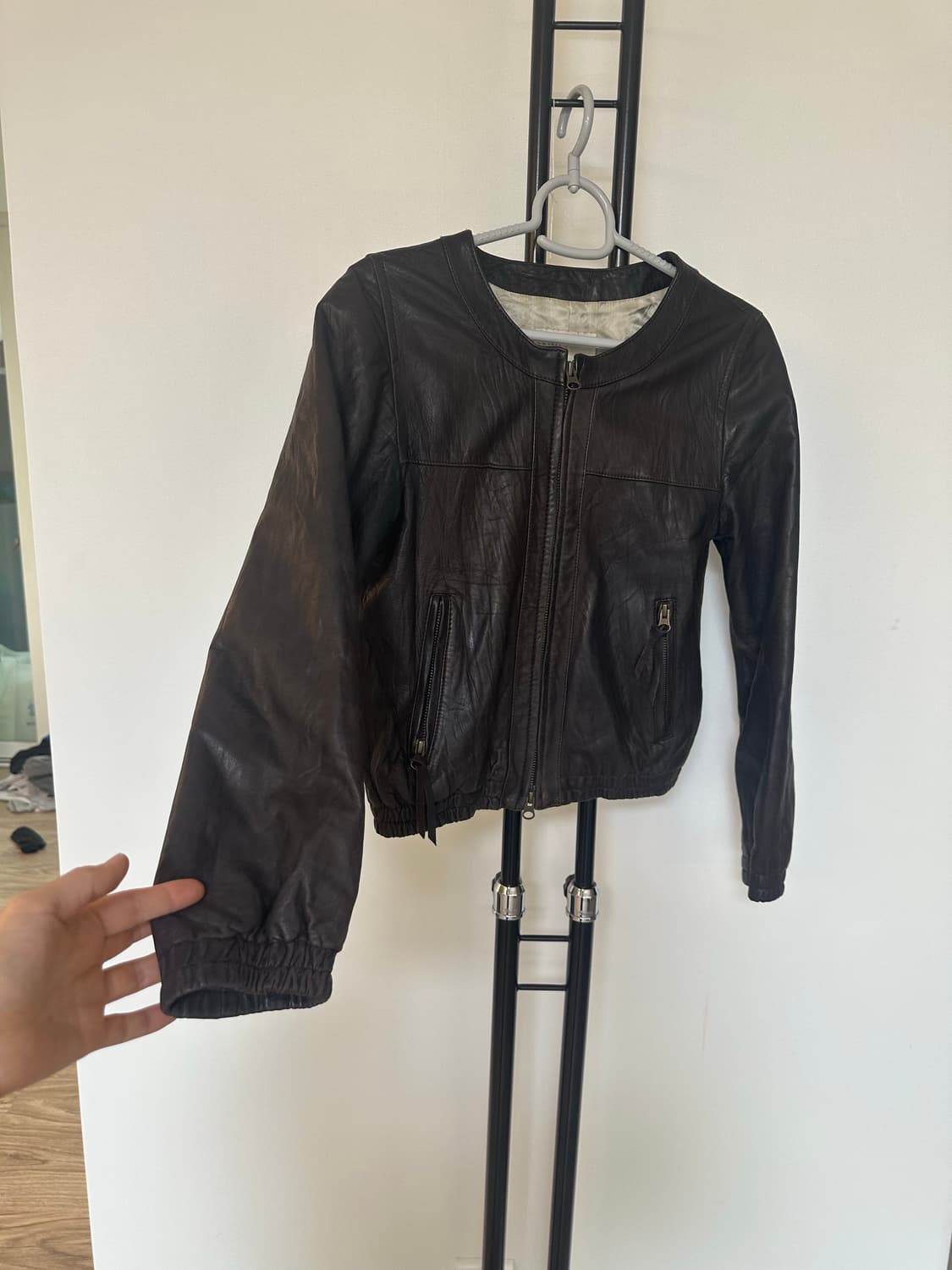 IENA  노카라  리얼  숏양가죽 자켓 -S사이즈 상품이미지3