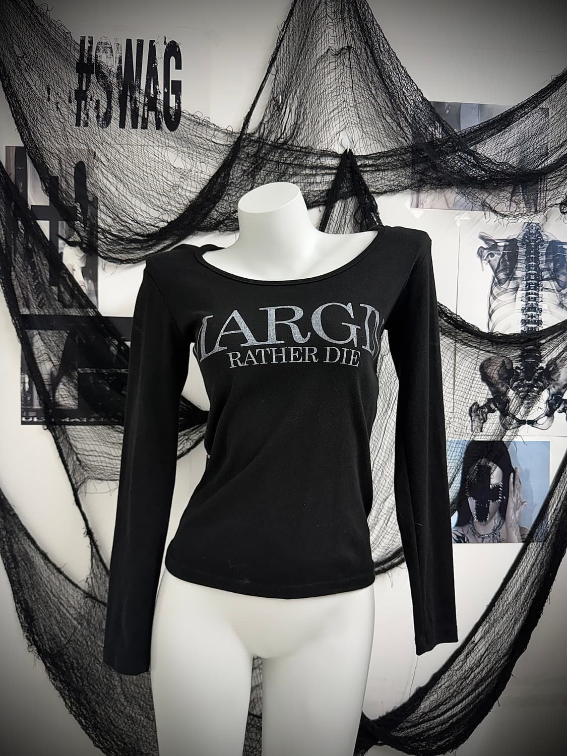 00s butterfly beads detail hoodie longsl 상품이미지3