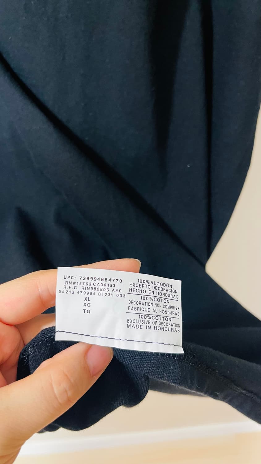 챔피온 반팔 티셔츠 XL 블랙 실착 1회 신품컨디션 상품이미지6
