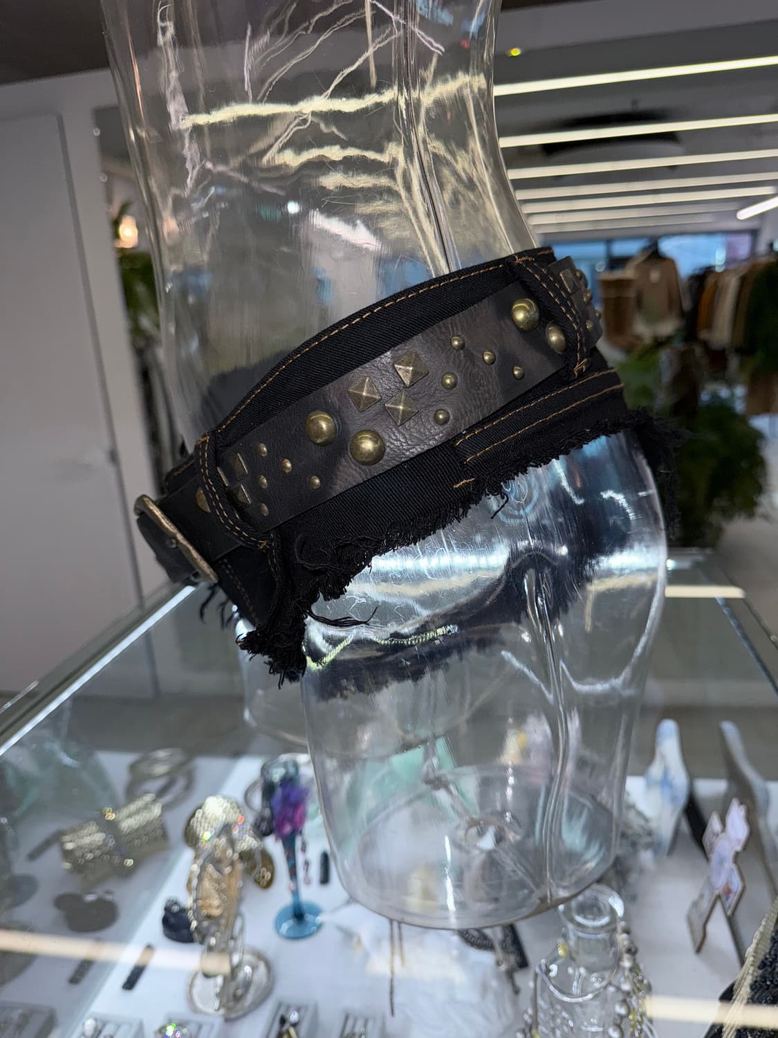 multi stud leather belt 상품이미지3