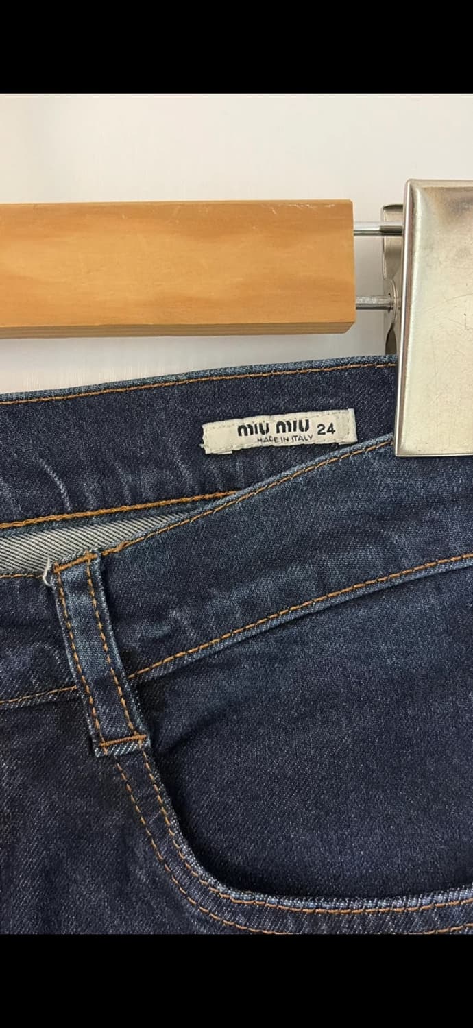 미우미우 여성 데님 청바지 25 정품 상품이미지2
