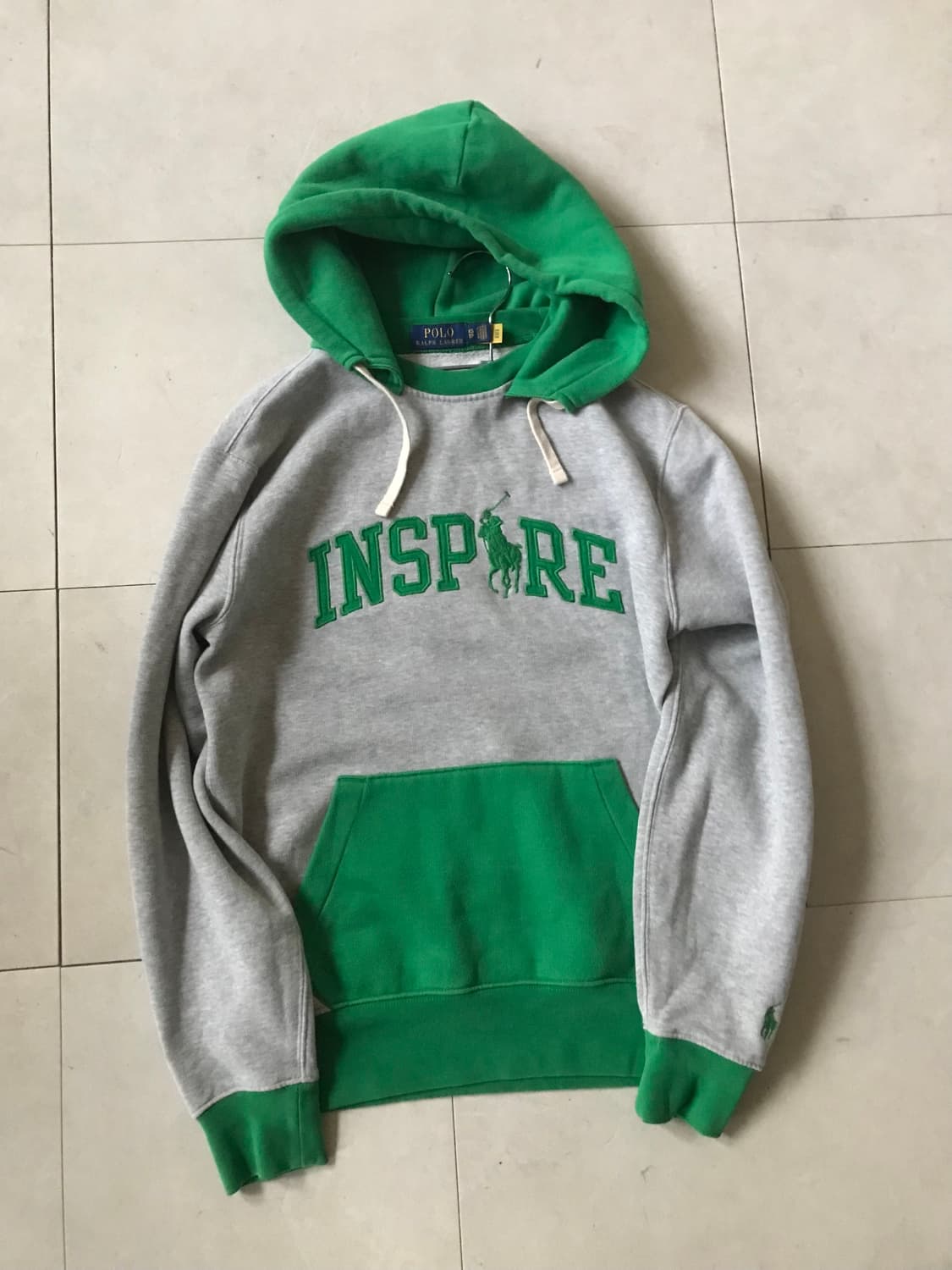 폴로 빅포니 그레이 후드티 상품이미지8