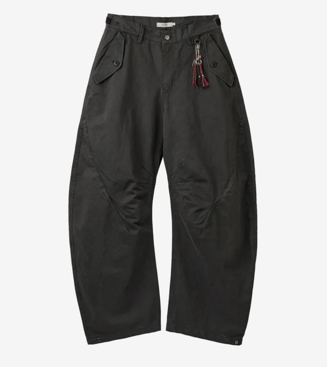 아르빈 트리플 리프 커브드 팬츠 차콜 2사이즈 상품이미지1