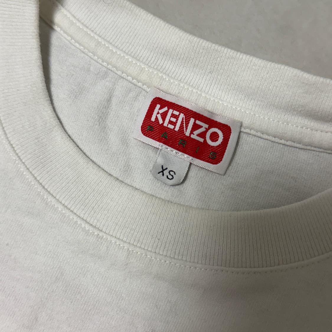 KENZO 겐조 화이트 레드 로고 반팔 티셔츠 상품이미지3