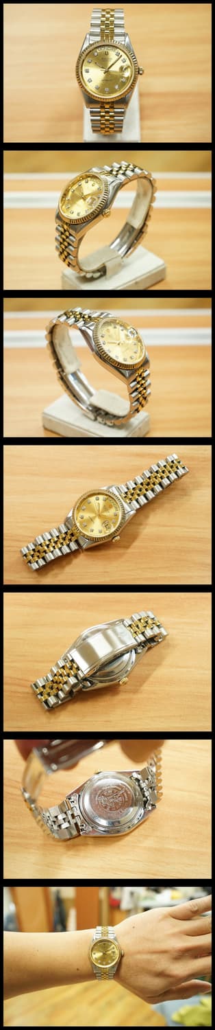 90s 부로바 18k 롤렉스 오마주 데이데이트 오토매틱 시계 상품이미지2