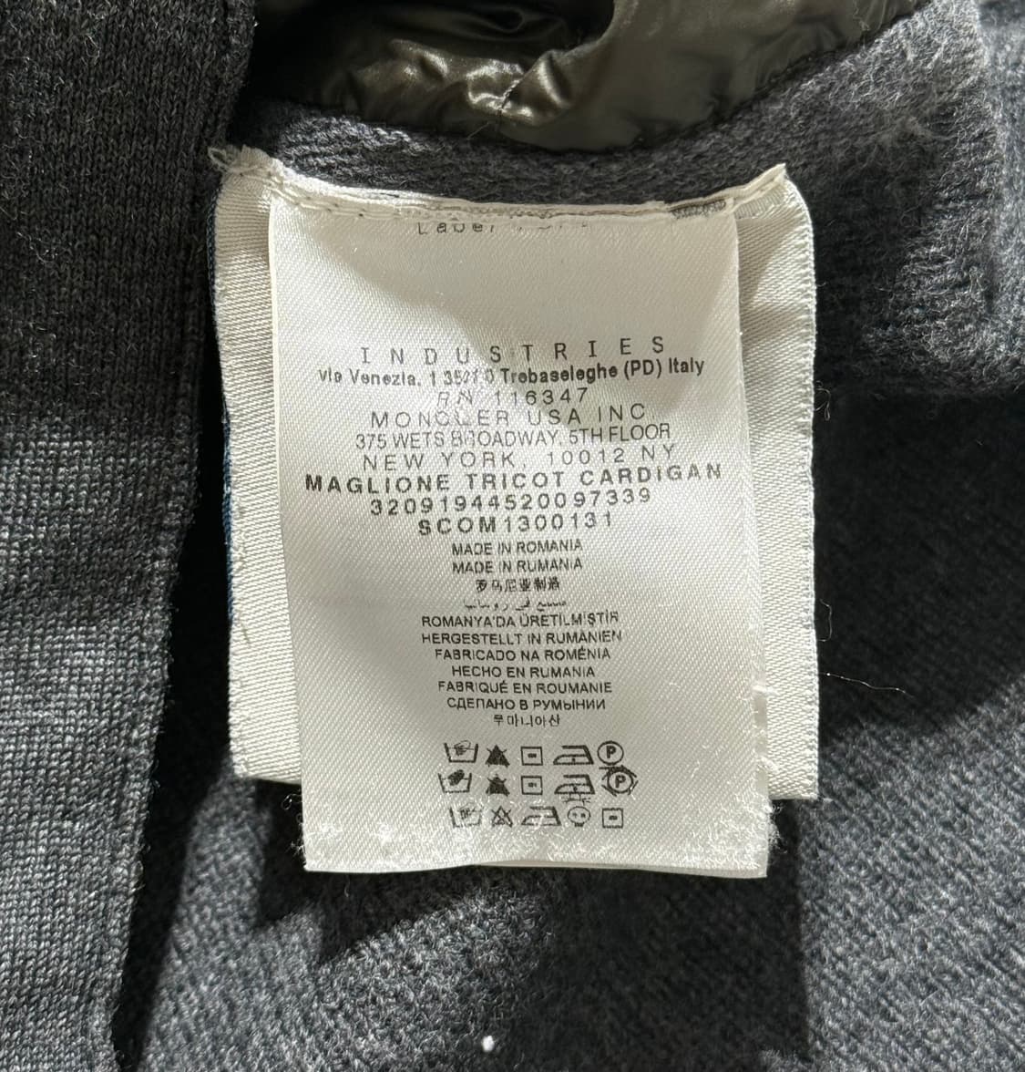 몽클레어 트리콧 니트 패딩 가디건 상품이미지8