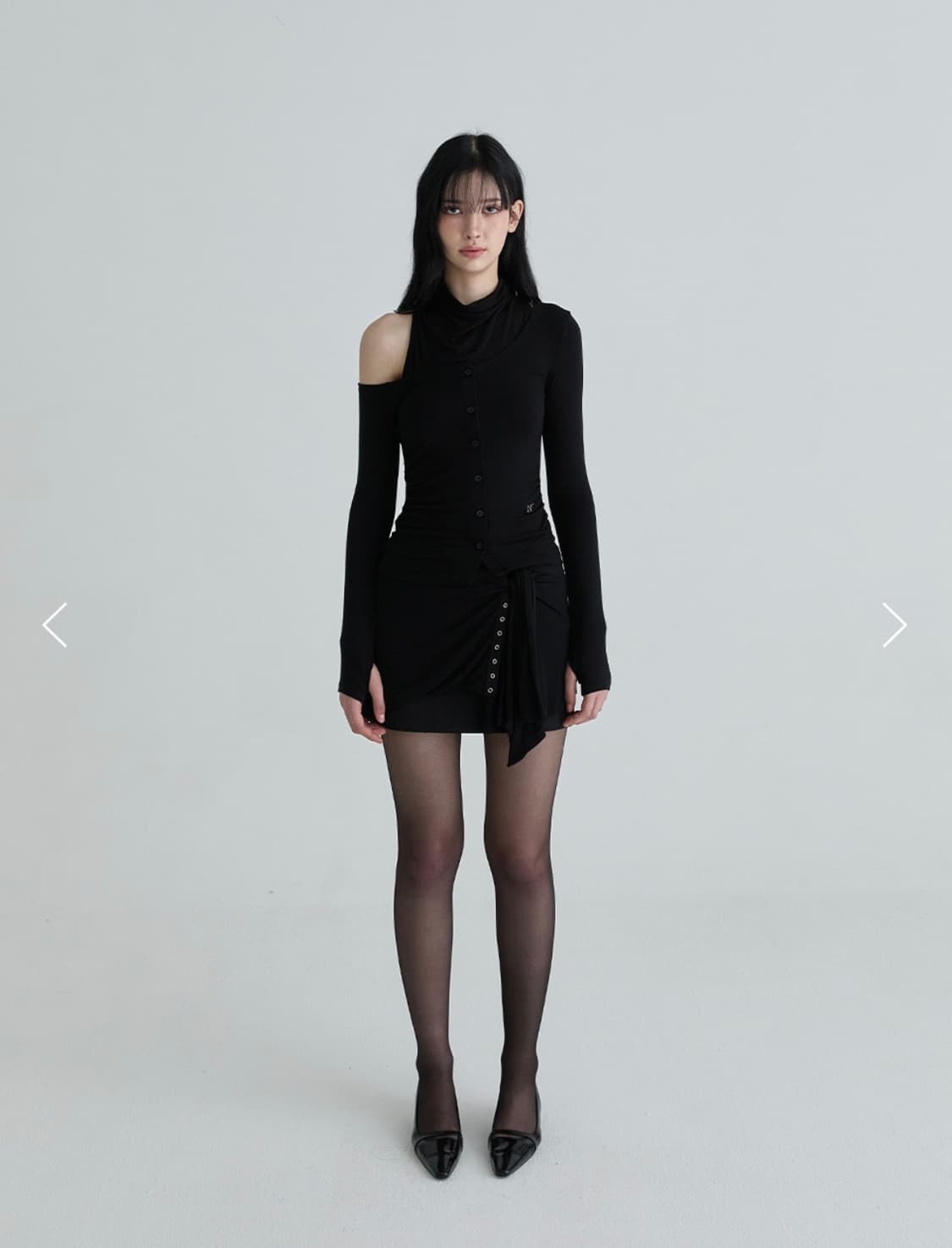 낫유어로즈 Cardigan layered skirt 상품이미지2