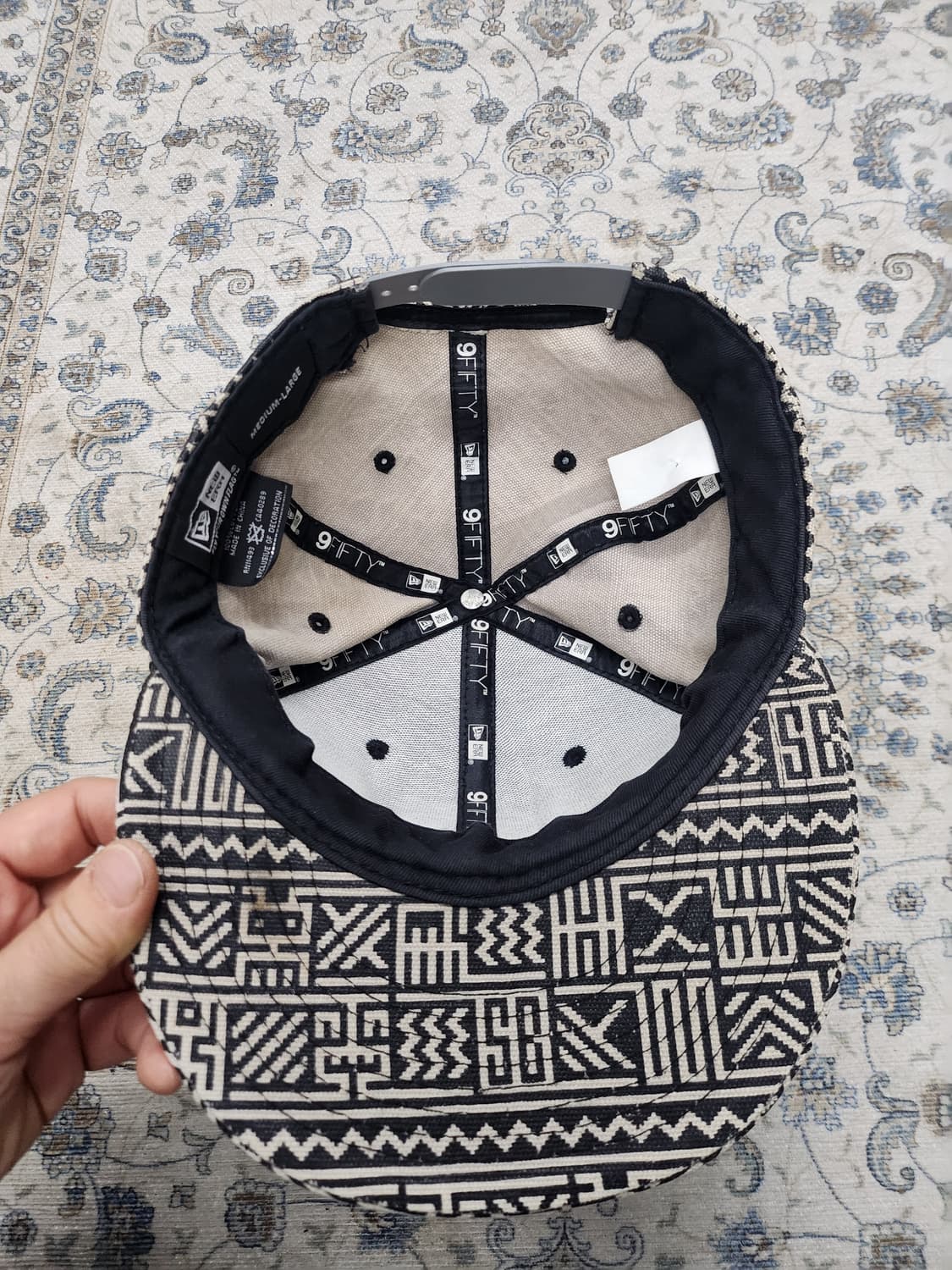 뉴에라 빈티지패턴 슈프림비잉 스냅백 M-L 상품이미지6