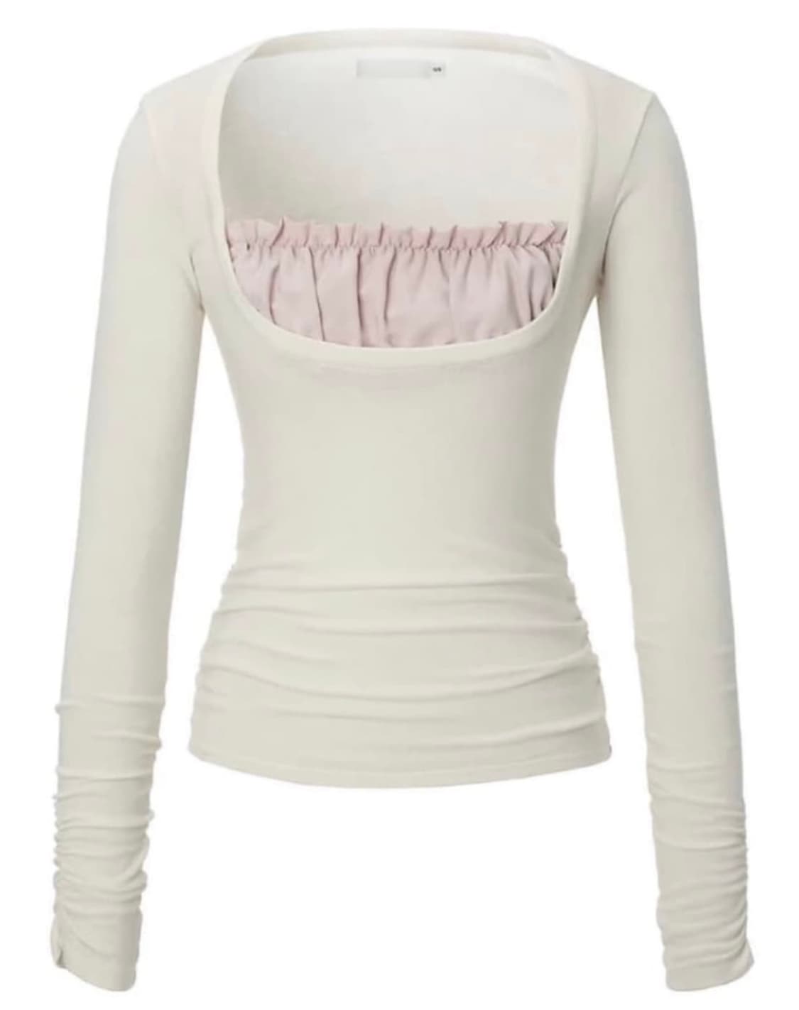 쓰리타임즈 샤론 레이어드 탑 아이보리 s 상품이미지1