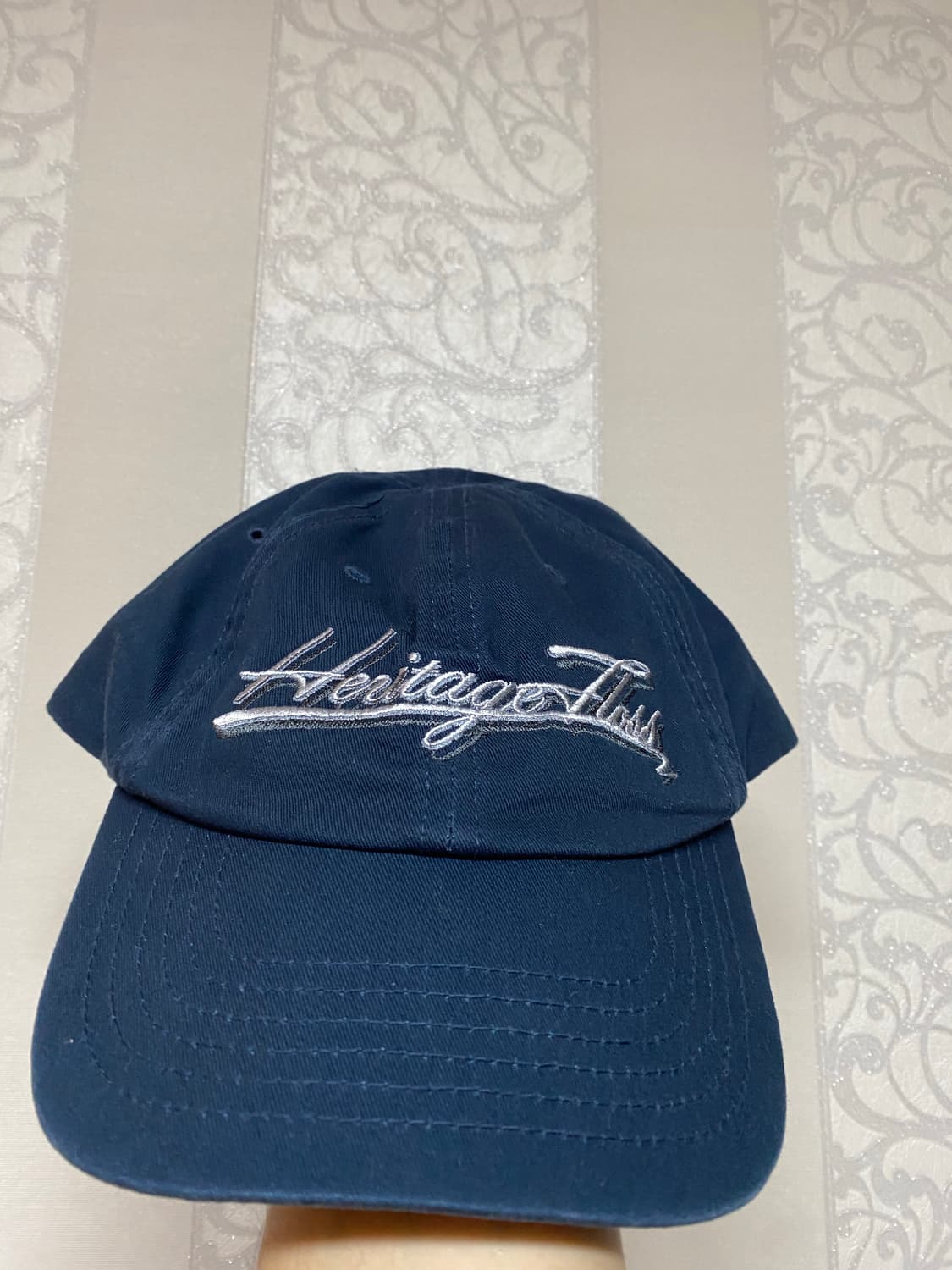 헤리티지플로스 시그니처 로고 볼캡 네이비 os 상품이미지1