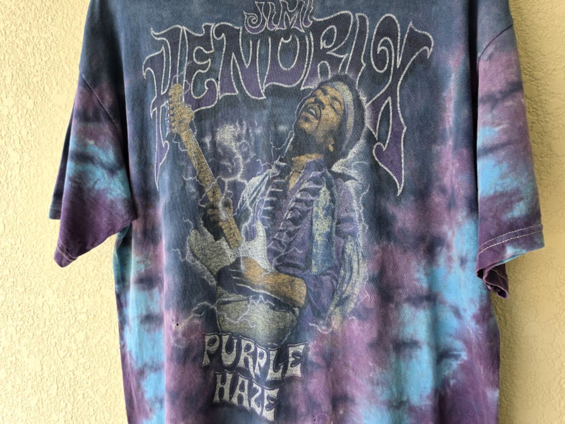 00s 지미헨드릭슨 퍼플 헤이즈 타이다이 티셔츠 상품이미지3