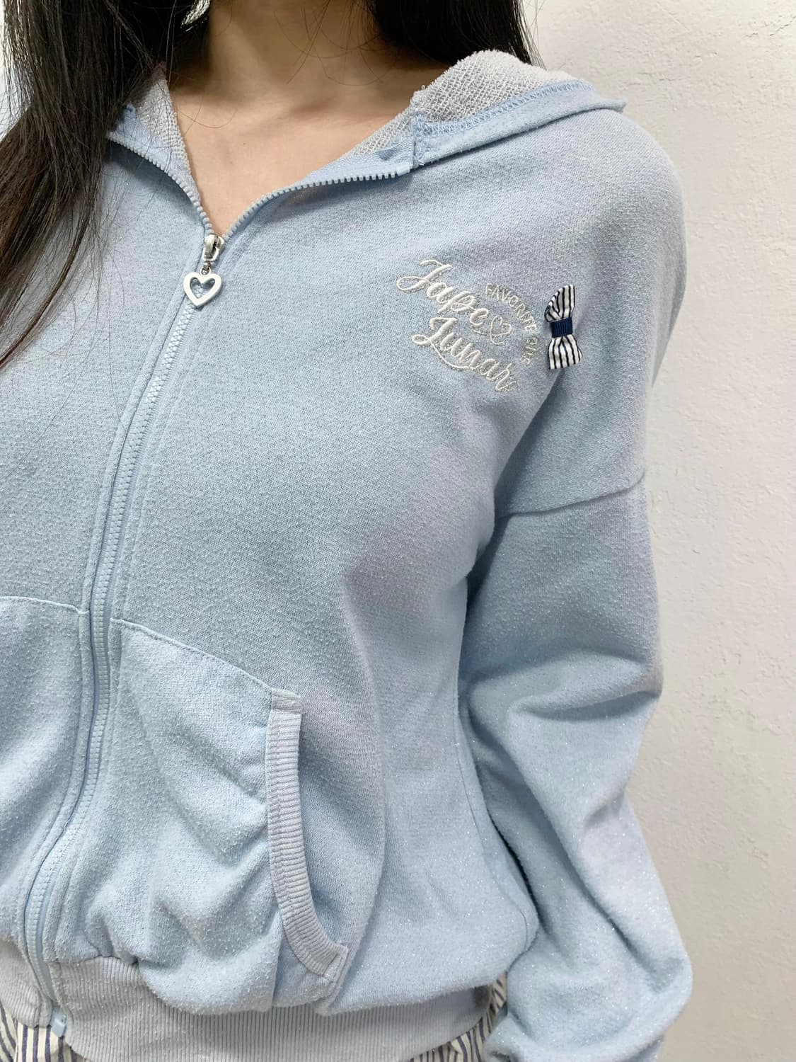 [COCO ANGEL] 구름맛 ☁ 코코엔젤 리본 조지후쿠 후드집업 상품이미지4