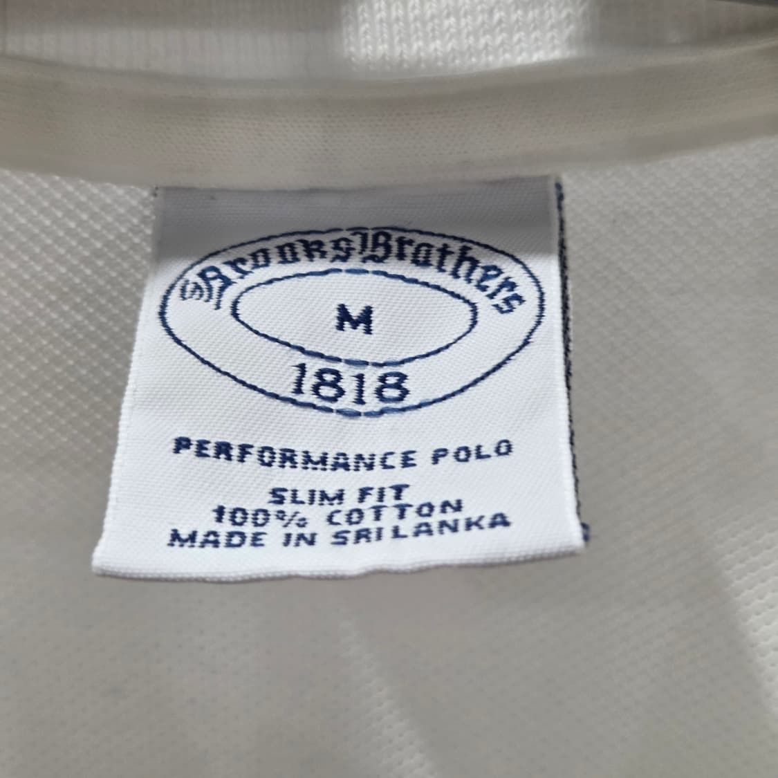 브룩스브라더스 피케 카라 반팔티 화이트 M 상품이미지3