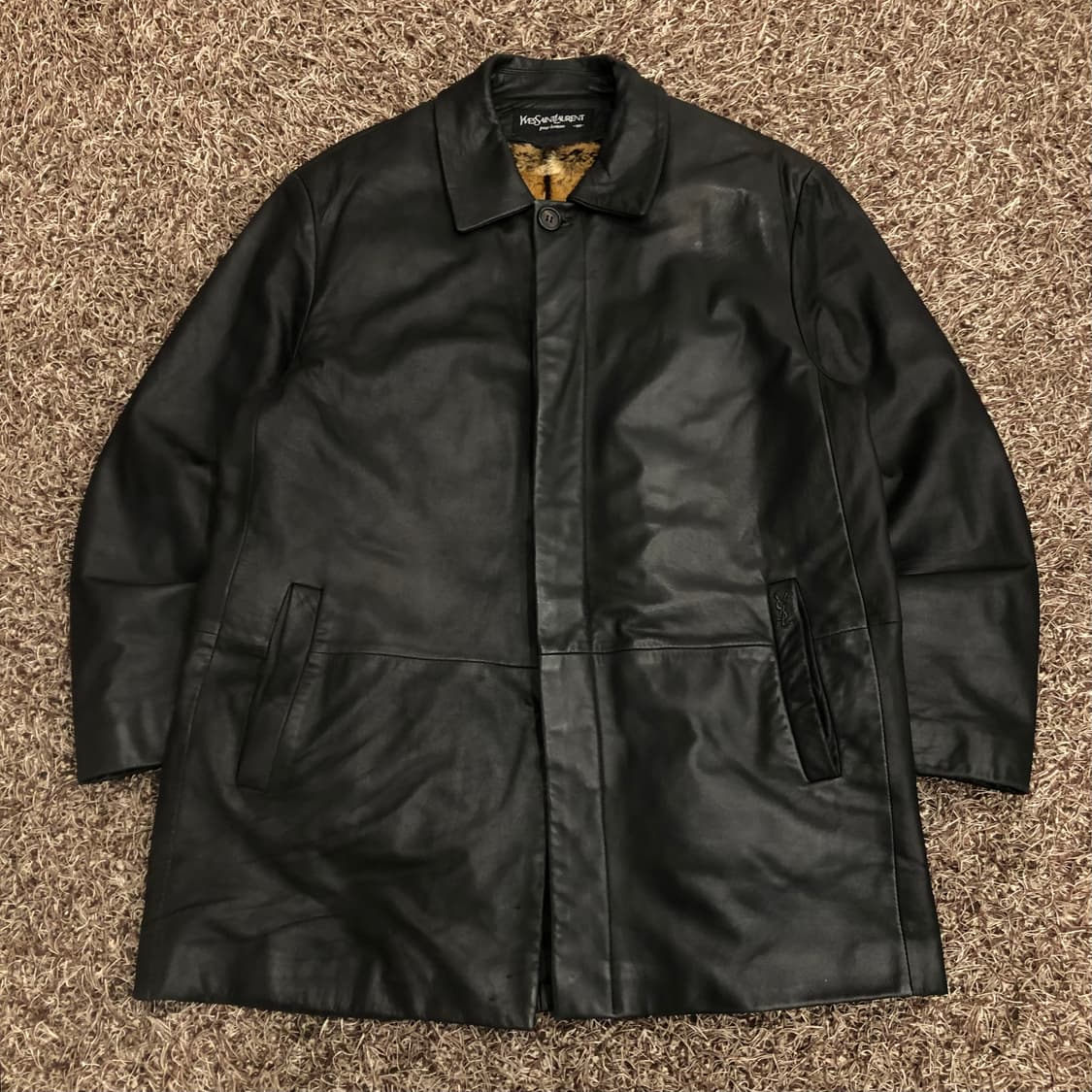 입생로랑 아카이브 양가죽 레더 가죽 자켓 상품이미지1