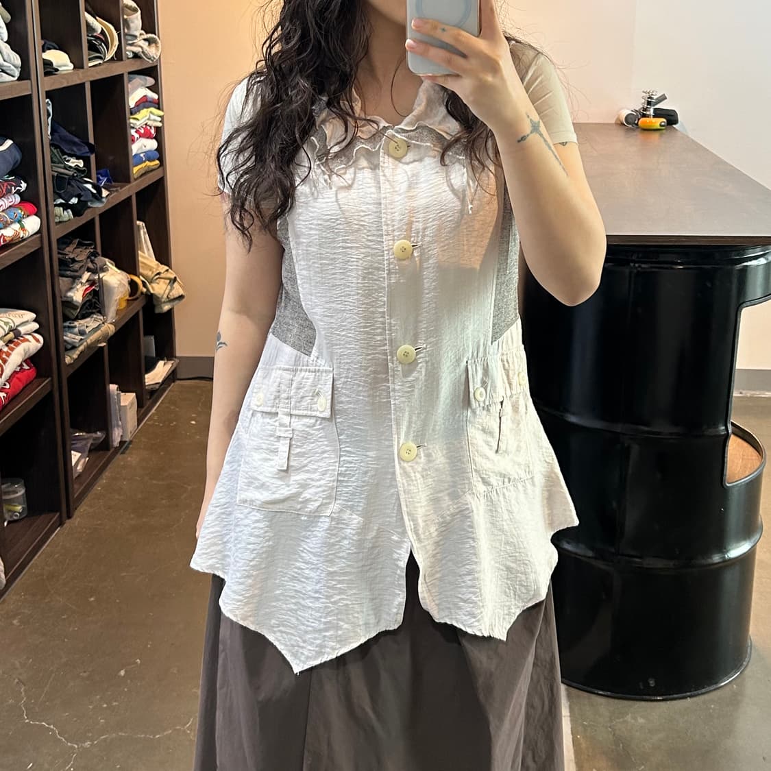 셔링 레이어드 베스트 상품이미지7