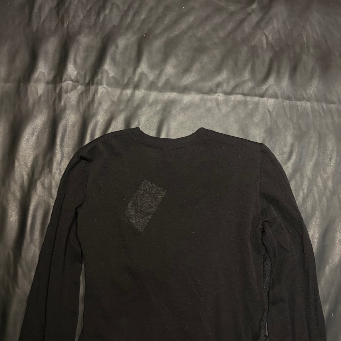 준지 트위스트 랩 디테일 블랙 탑 상품이미지4