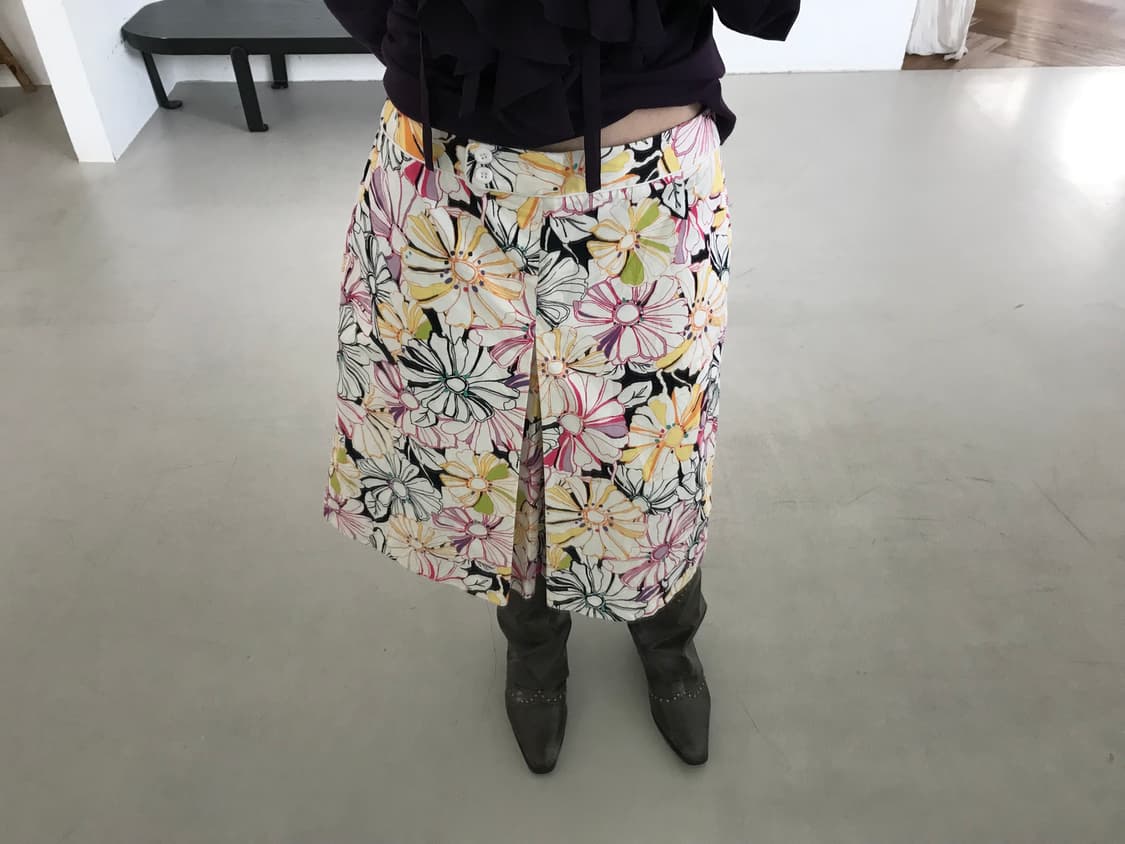 vintage flower pattern skirt 상품이미지2