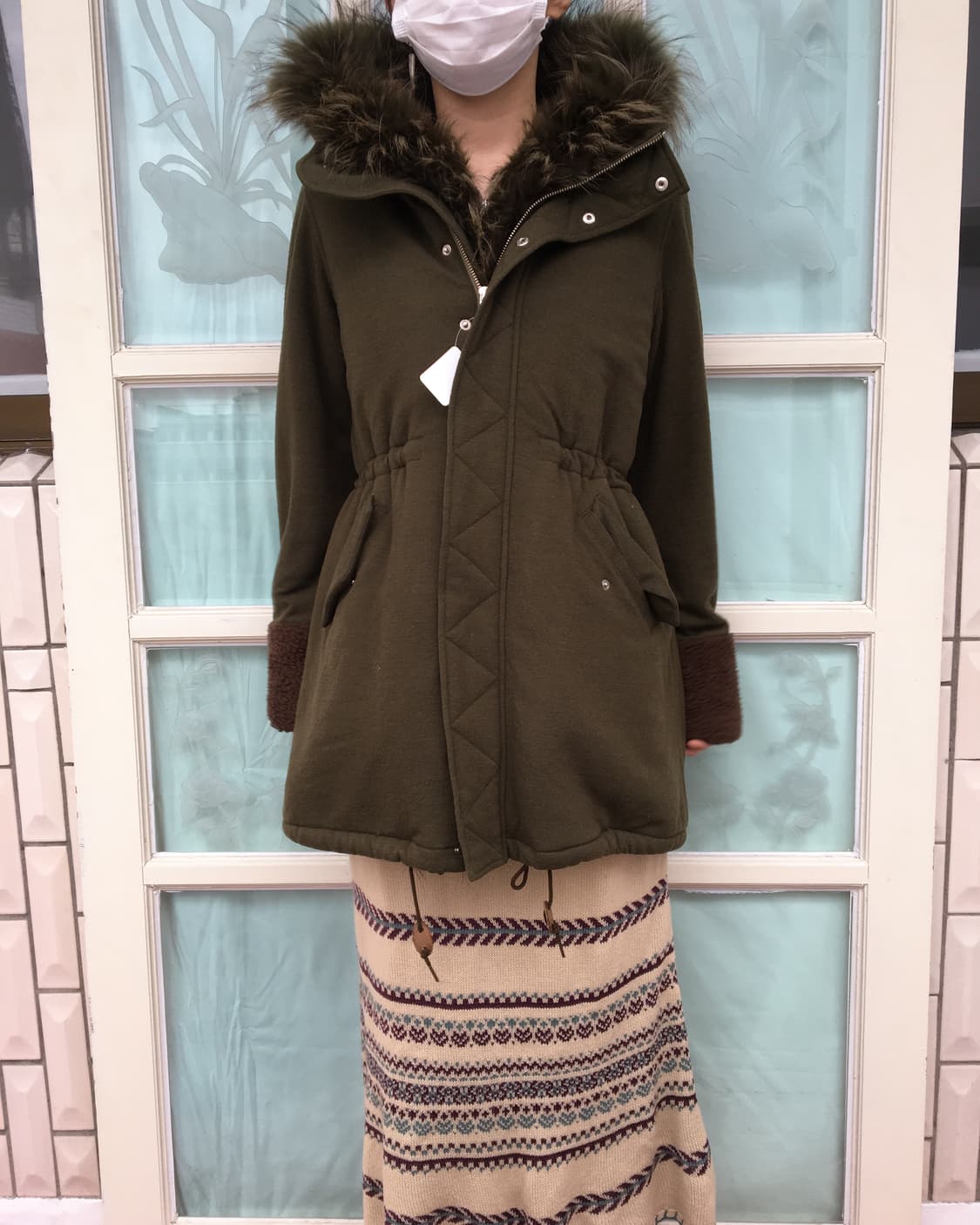 Fur point hood coat 상품이미지1
