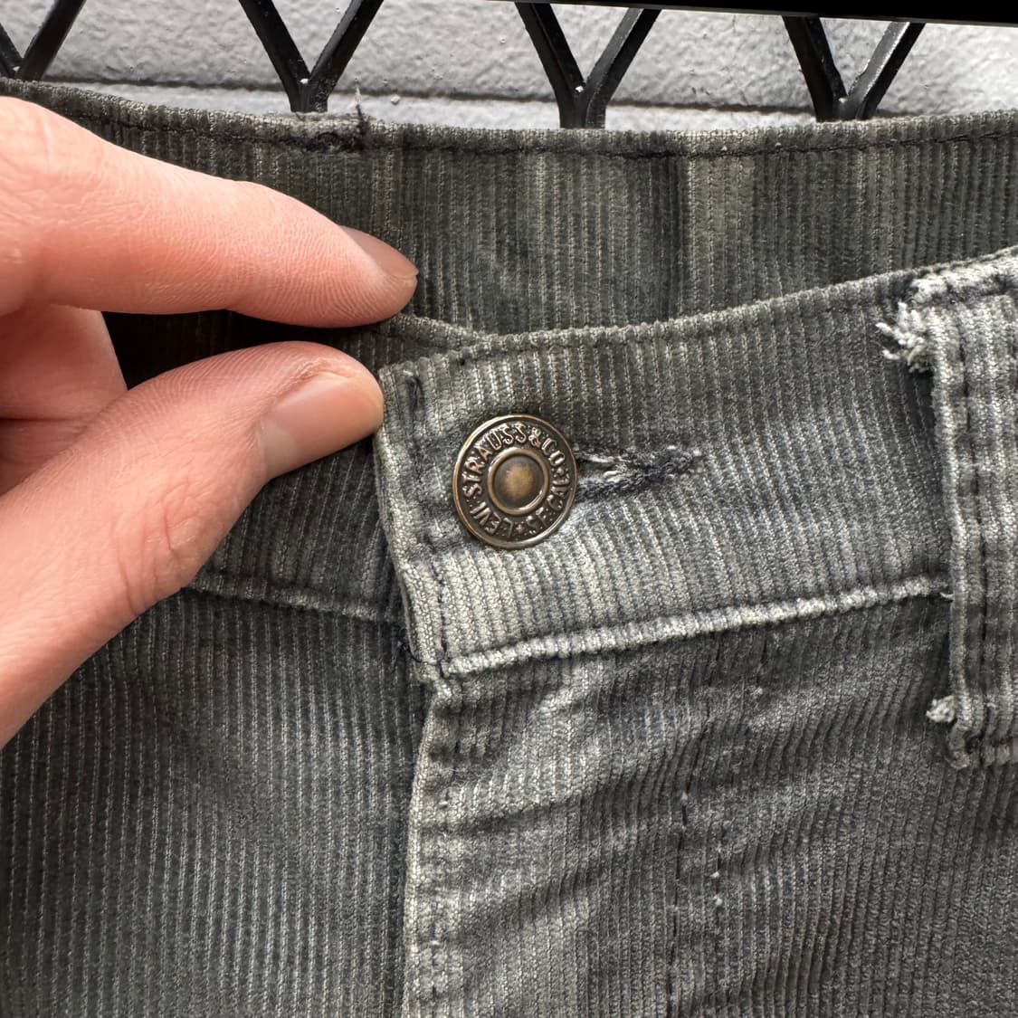 90s 리바이스 코듀로이 팬츠 화이트 탭 포인트 카키 상품이미지5