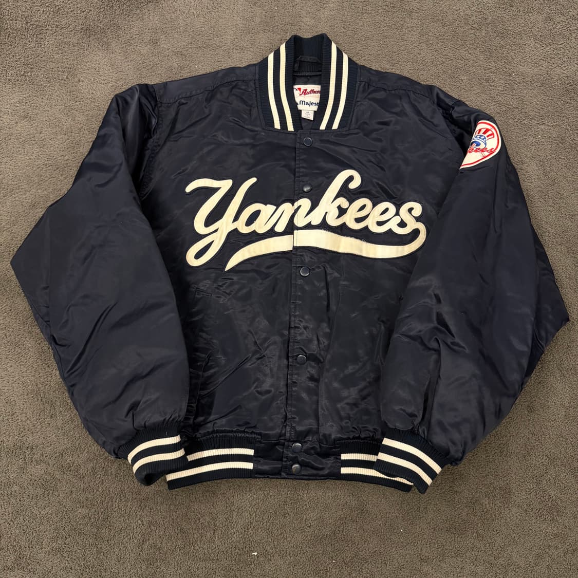 [ 정품/M ] 마제스틱 뉴욕양키스 스타디움 바시티 자켓 상품이미지3