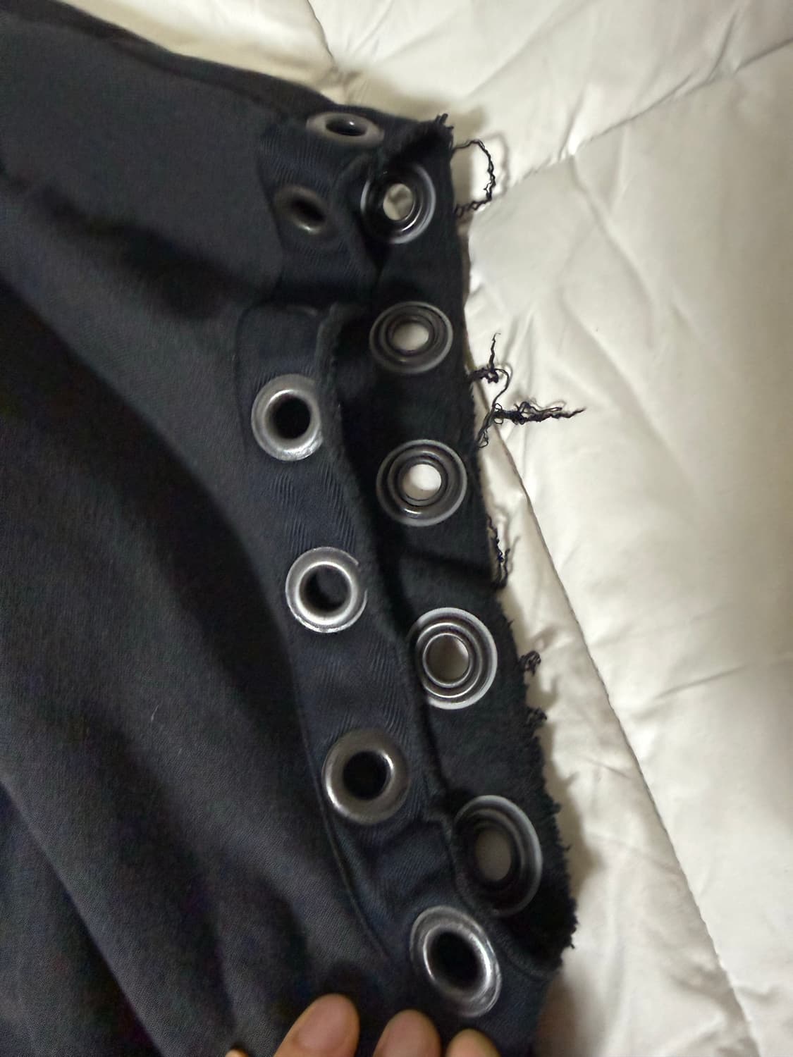 (L) 스투시 꼼데가르송 후드 베스트 블랙 상품이미지5