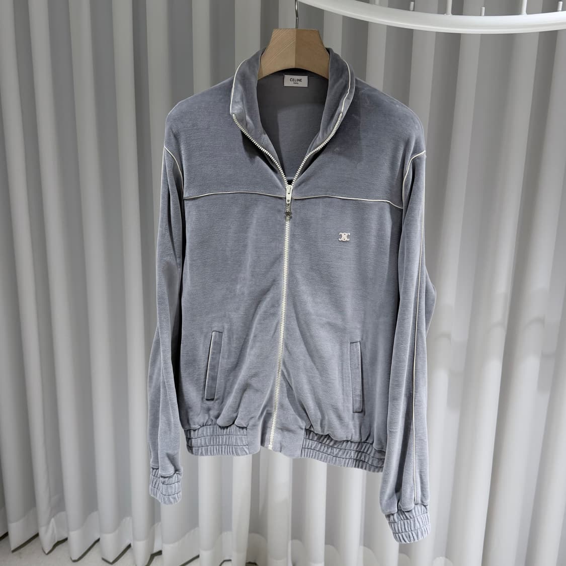 (A/L) / 셀린느 트리오페 벨벳 트레이닝 집업 자켓 상품이미지2