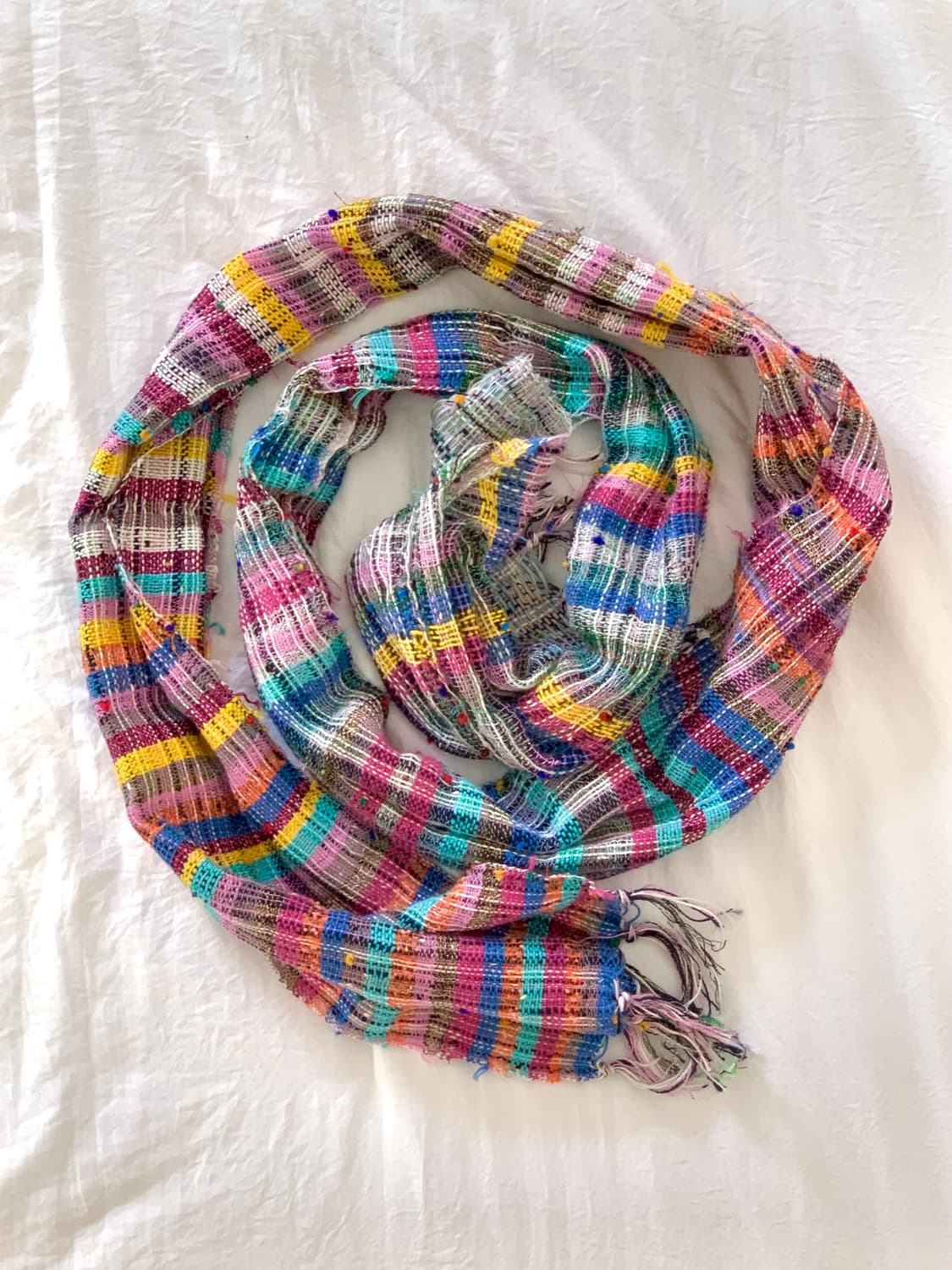 JPN vtg rainbow 머플러 상품이미지1