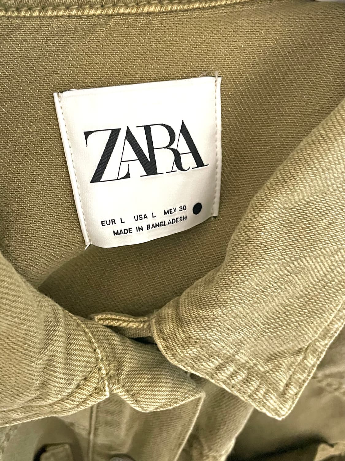 자라 다크올리브 데님 자켓 상품이미지3