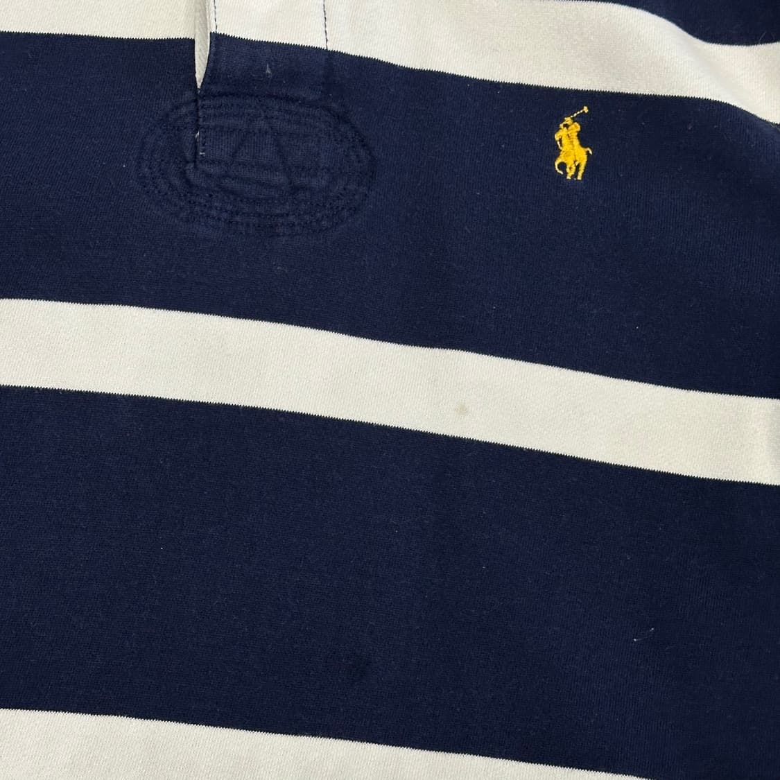 M 폴로랄프로렌 네이비 스트라이프 럭비 티셔츠 상품이미지7