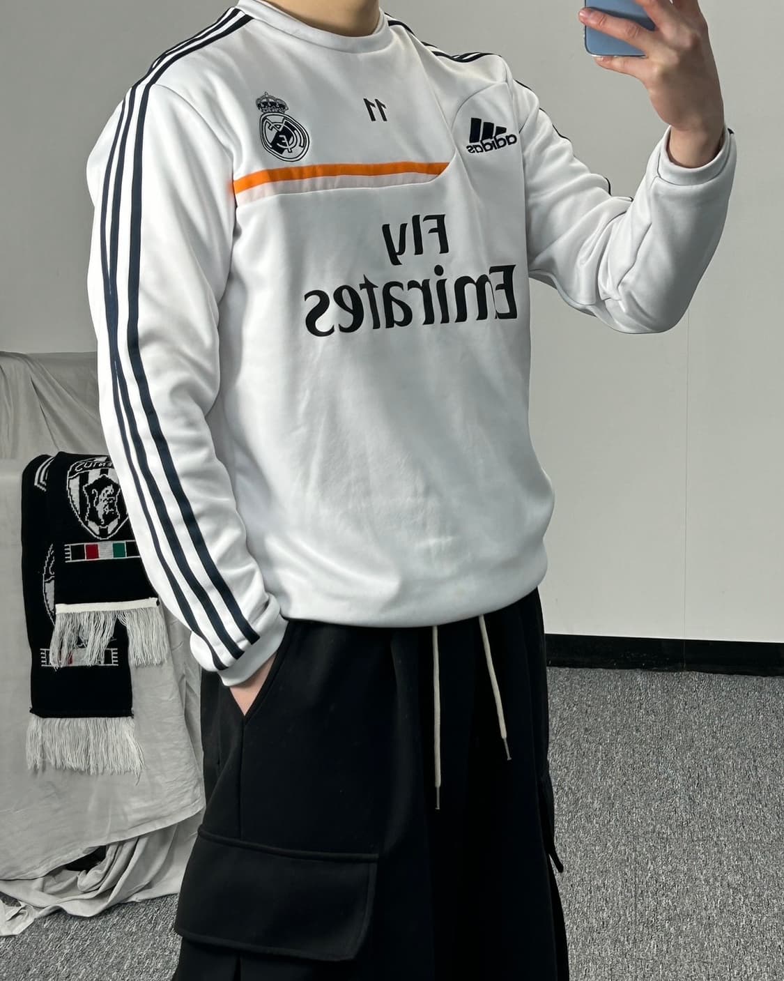 아디다스 13-14 레알 마드리드 트레이닝탑 맨투맨 상품이미지2