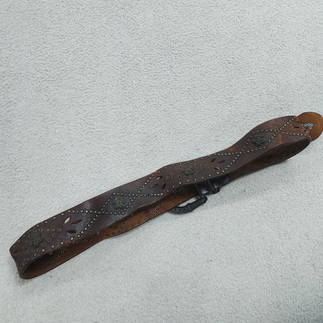 빈티지 스터드 레더 벨트 상품이미지6
