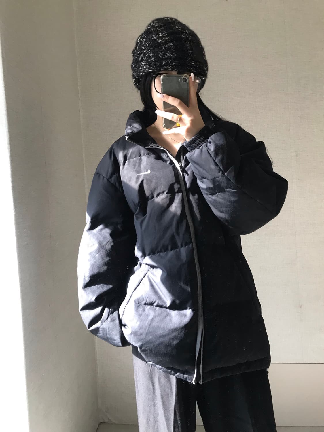 나이키 00s 블랙 패딩 상품이미지2