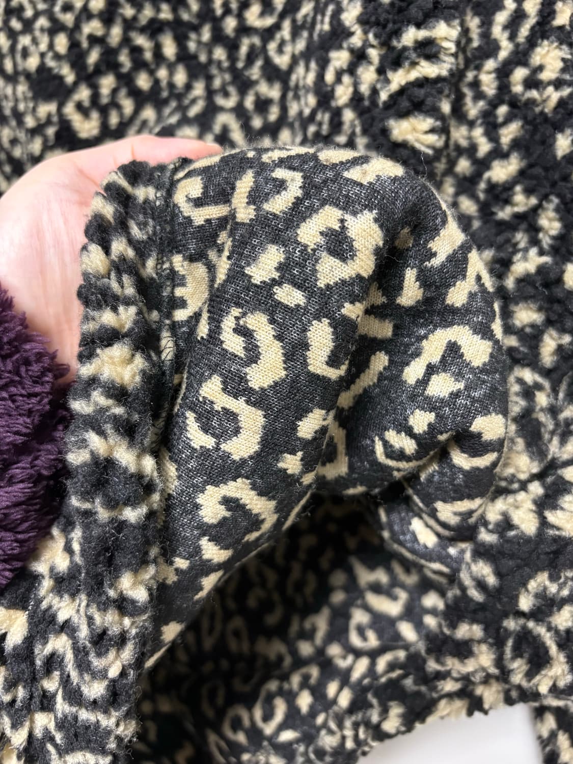 준준스페이스 셔링 하프 집업 블랙 상품이미지6