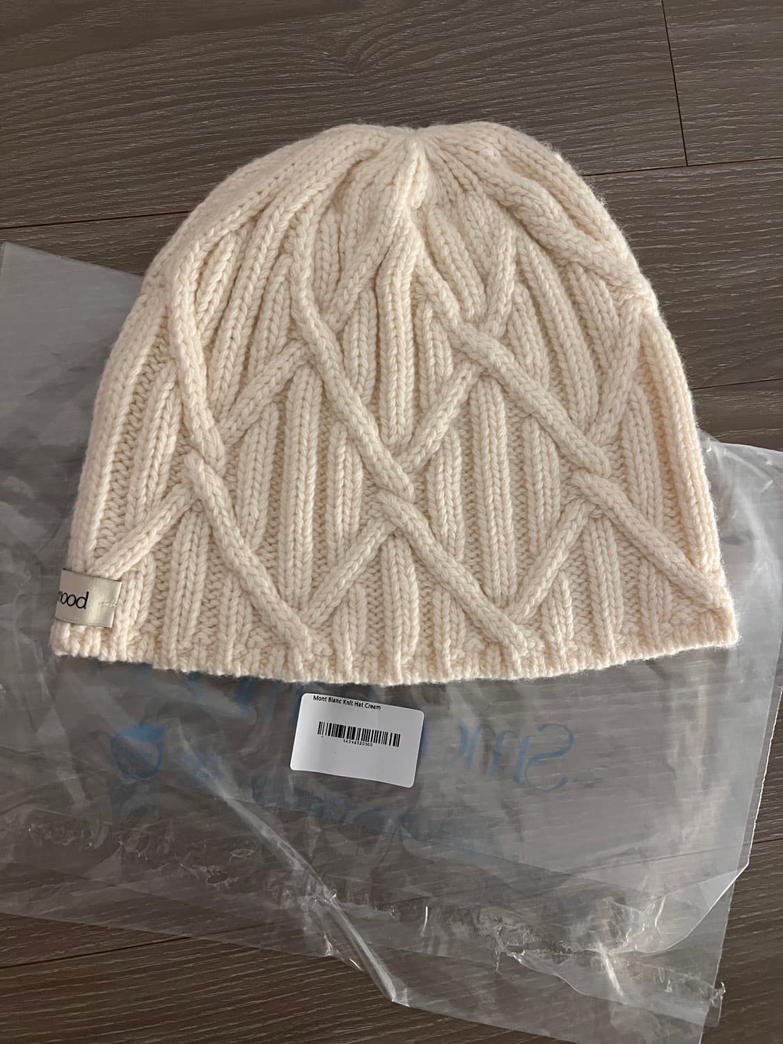 스무드무드 비니 크림 mont blanc knit hat cream 상품이미지3
