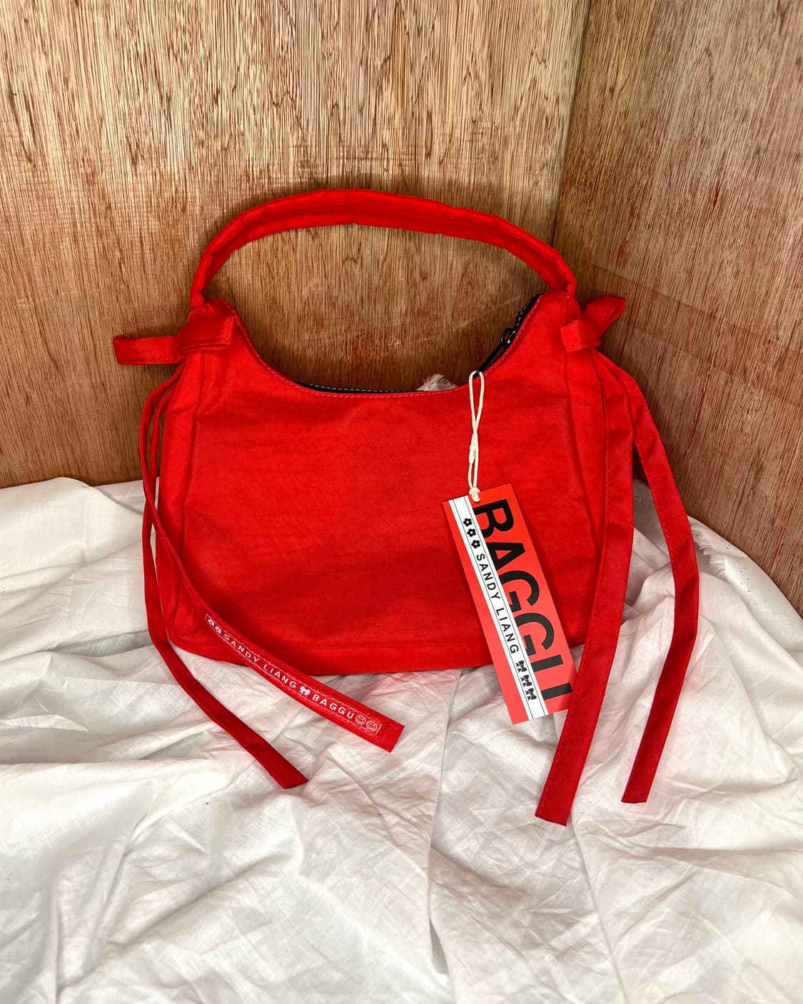 샌디리앙 x 바쿠 캔디애플 미니 보우백 상품이미지1