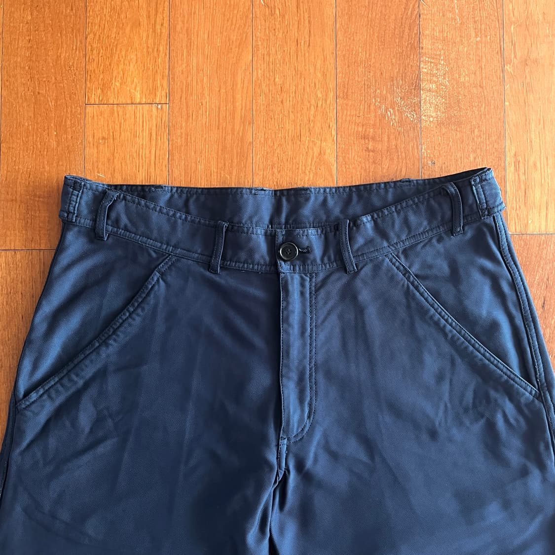 꼼데가르송 셔츠  폴리 축융 팬츠 네이비 상품이미지2