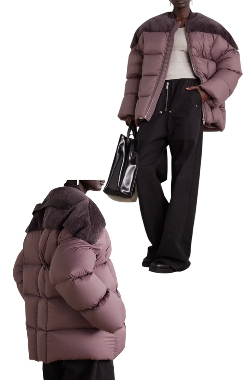 릭오웬스 포터빌 플라이트 시어링 구스봄버 상품이미지9